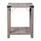 Merrick Lane Green River Modern Farmhouse Engineered Wood End Table and Powder Coated Steel Accents